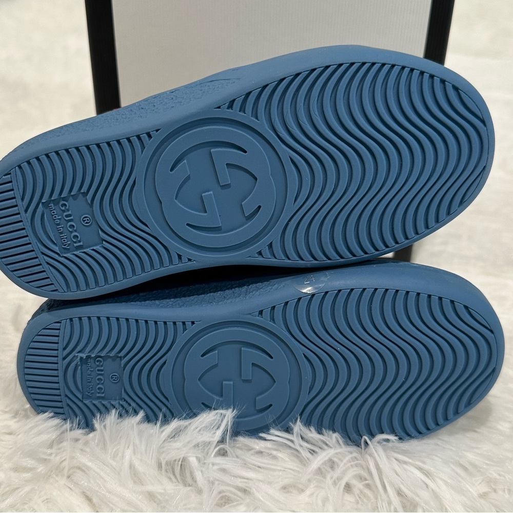 New GUCCI GG Supreme wolves toddler sneakers Shoes Sz 24 - Picture 7 of 7